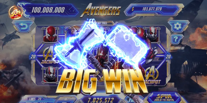 Khám phá cơ cấu giải thưởng slot Avengers tại Sunwin